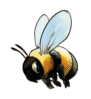 Illustration of a bee