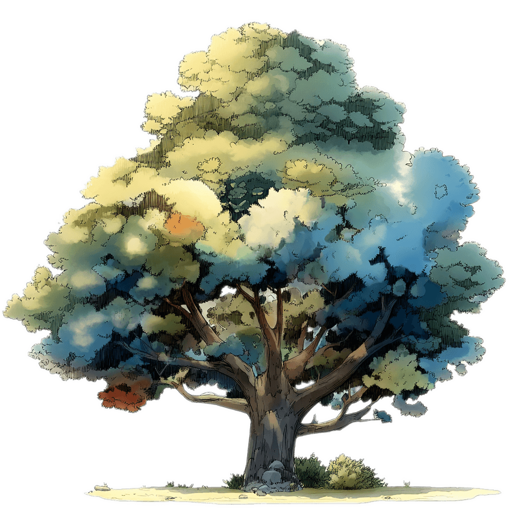 Illustration of a canopy tree