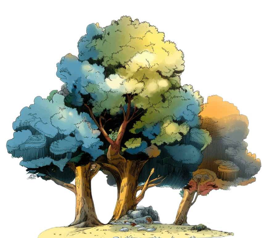 Illustration of trees